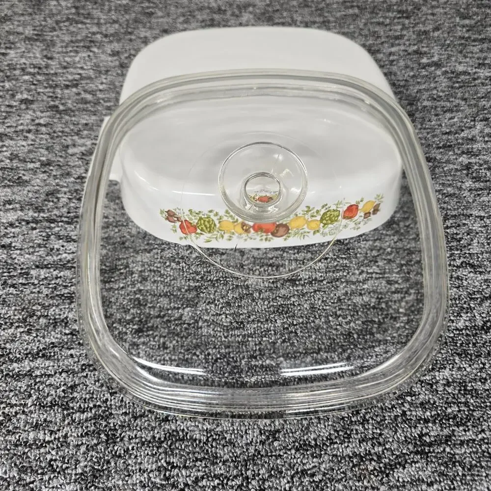 Corning Ware A-10-B Le Romarin 10x10x2 Sq Casserole Dish Spice Of Life W/ Lid